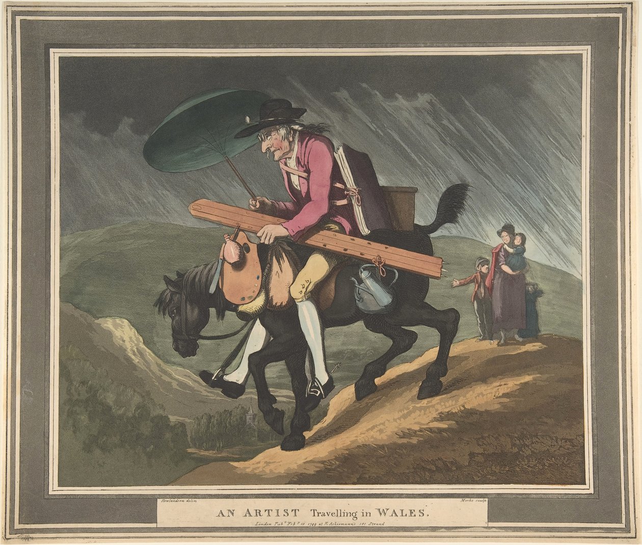 Un artiste voyageant au Pays de Galles - Thomas Rowlandson