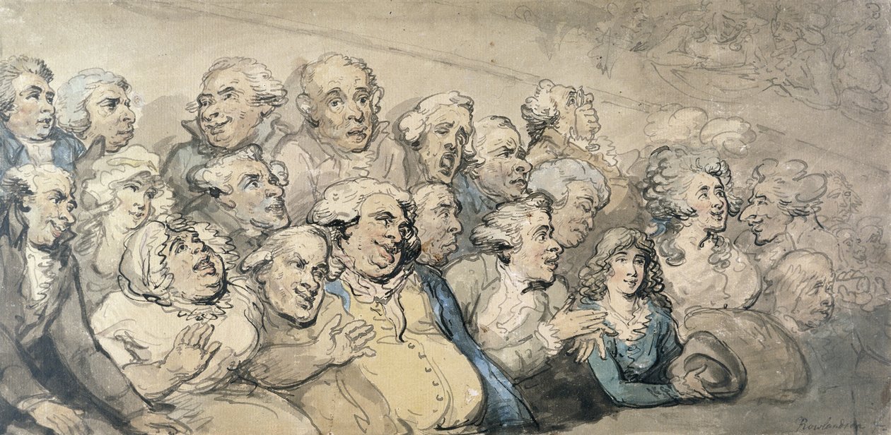 Une audience au théâtre de Drury Lane - Thomas Rowlandson