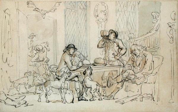 Petit déjeuner avant la chasse, c.1785-90 - Thomas Rowlandson