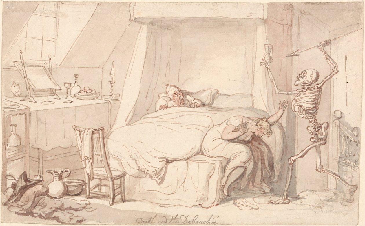 La mort et le débauché - Thomas Rowlandson