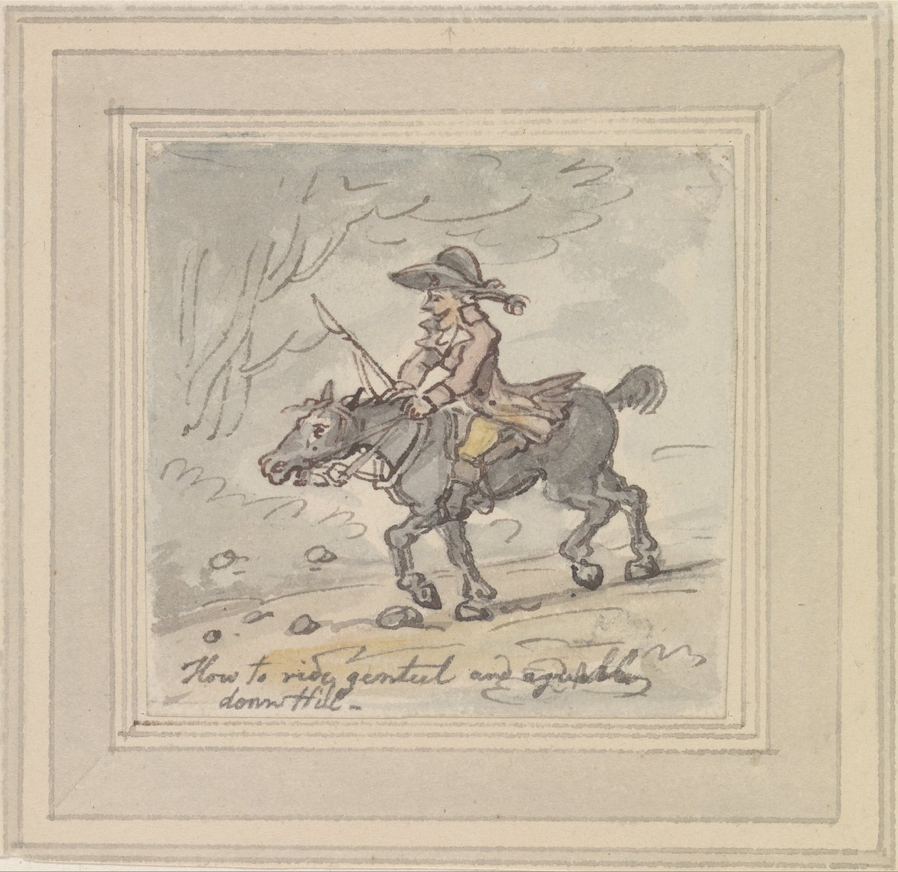 Comment descendre une colline avec élégance et agrément - Thomas Rowlandson