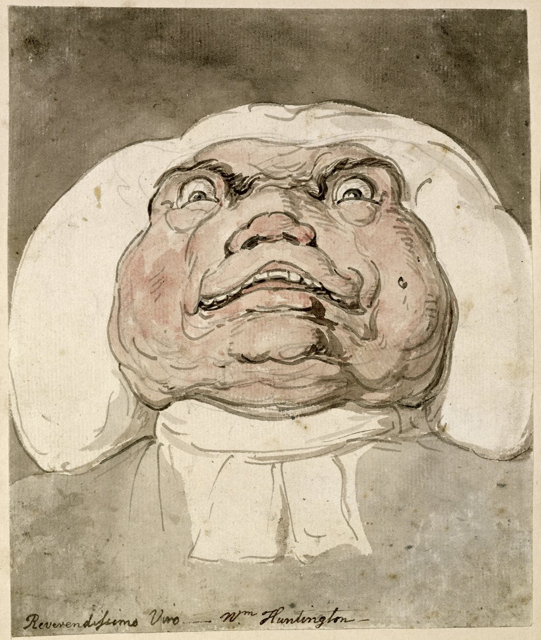 `Reverendissimo Viro - V.H Huntington` - Thomas Rowlandson