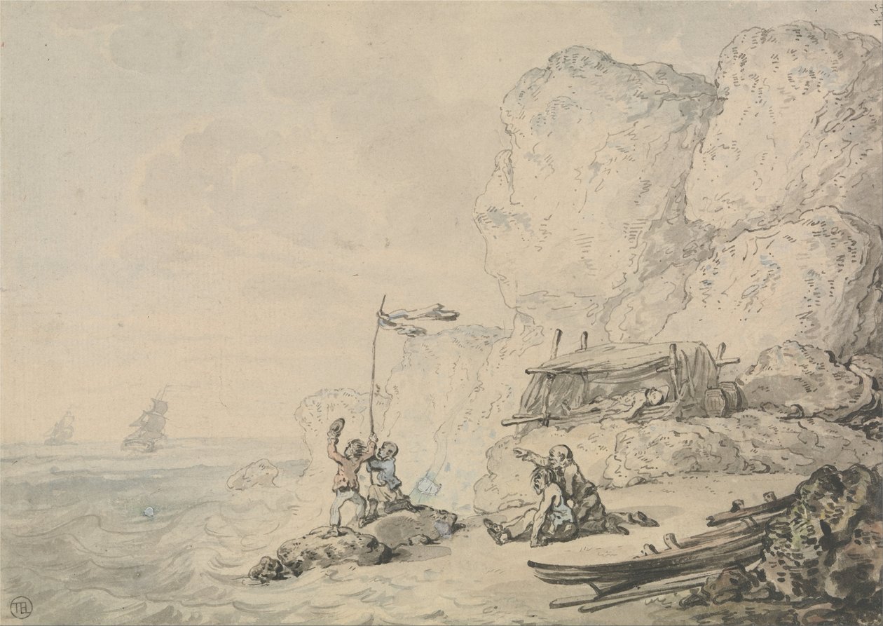 Marins naufragés - Thomas Rowlandson