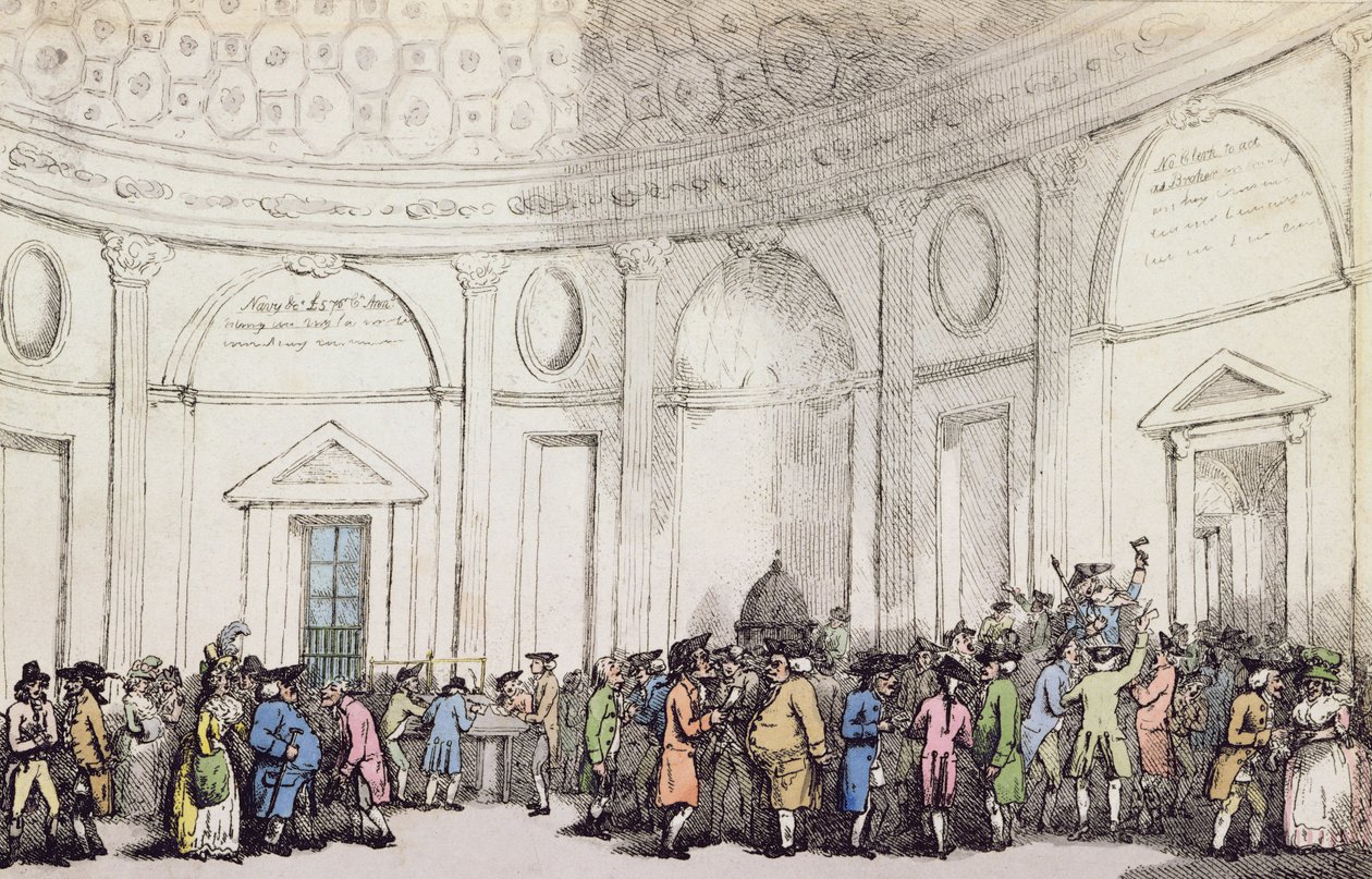 La Banque, 1792 - Thomas Rowlandson