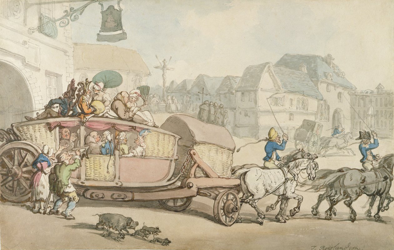 La diligence de Paris - Thomas Rowlandson