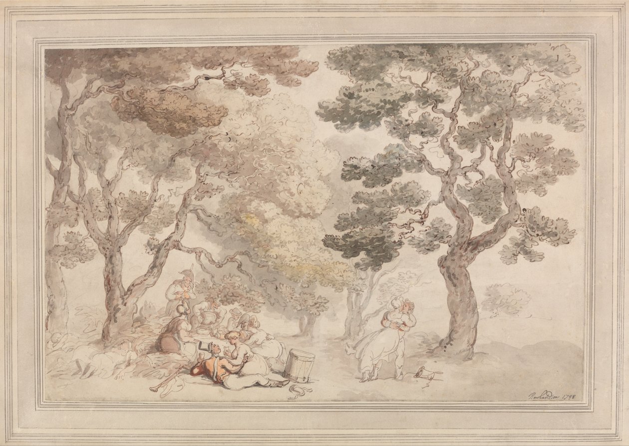Le pique-nique - Thomas Rowlandson