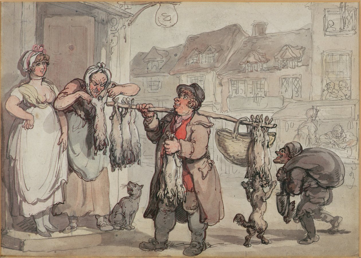 Le marchand de lapins - Thomas Rowlandson