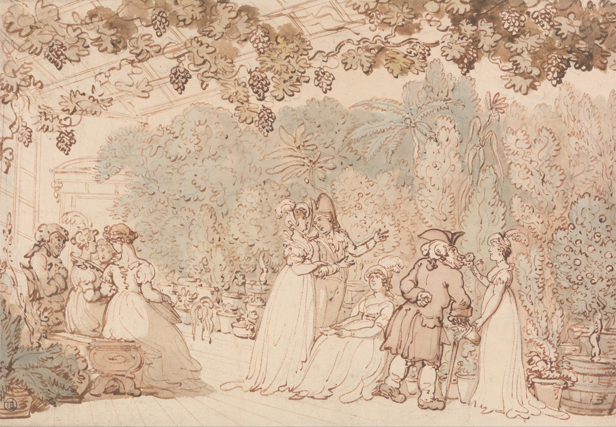 La serre à vignes - Thomas Rowlandson