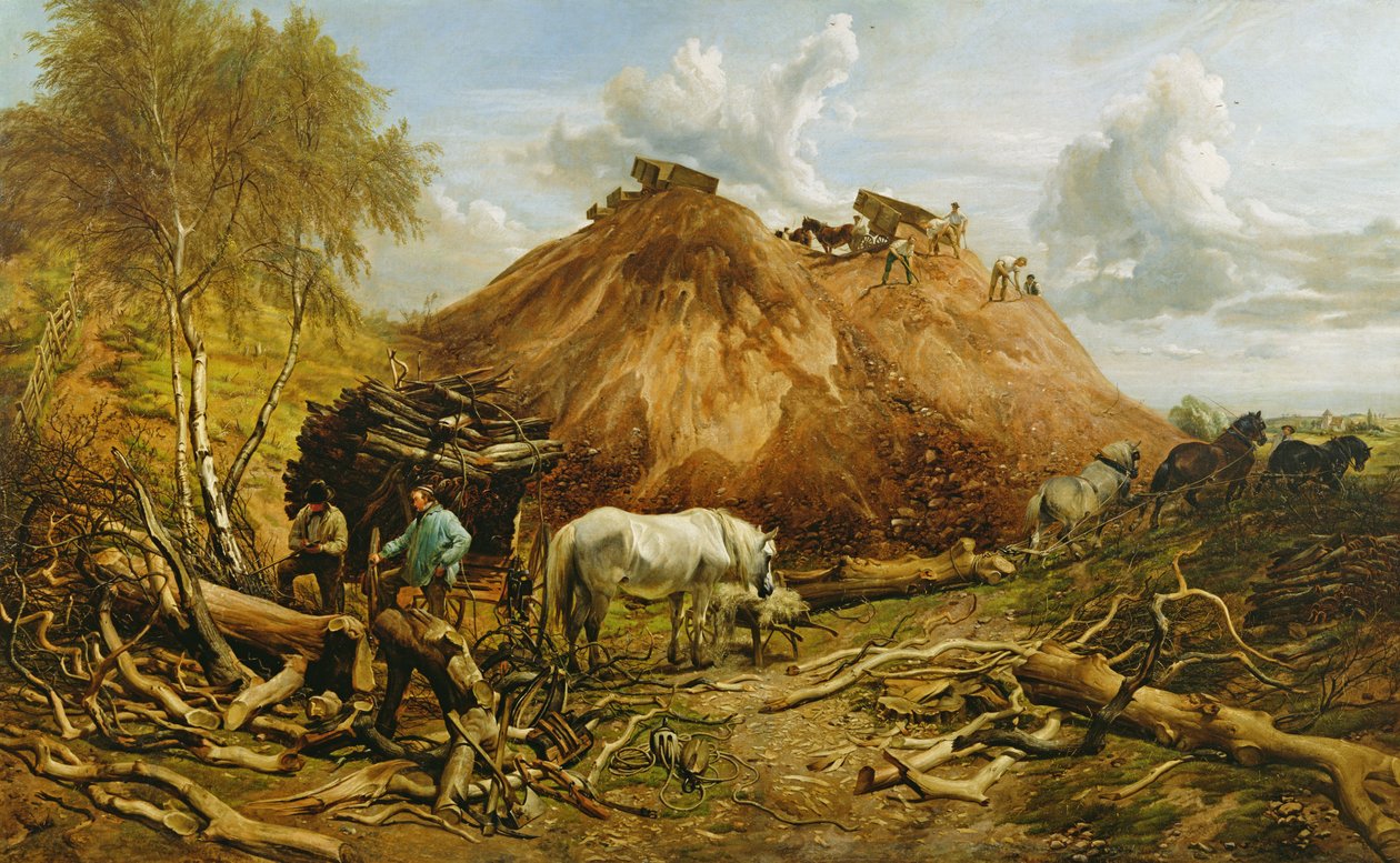 Défrichage pour la voie ferrée, 1880 - Thomas Sidney Cooper