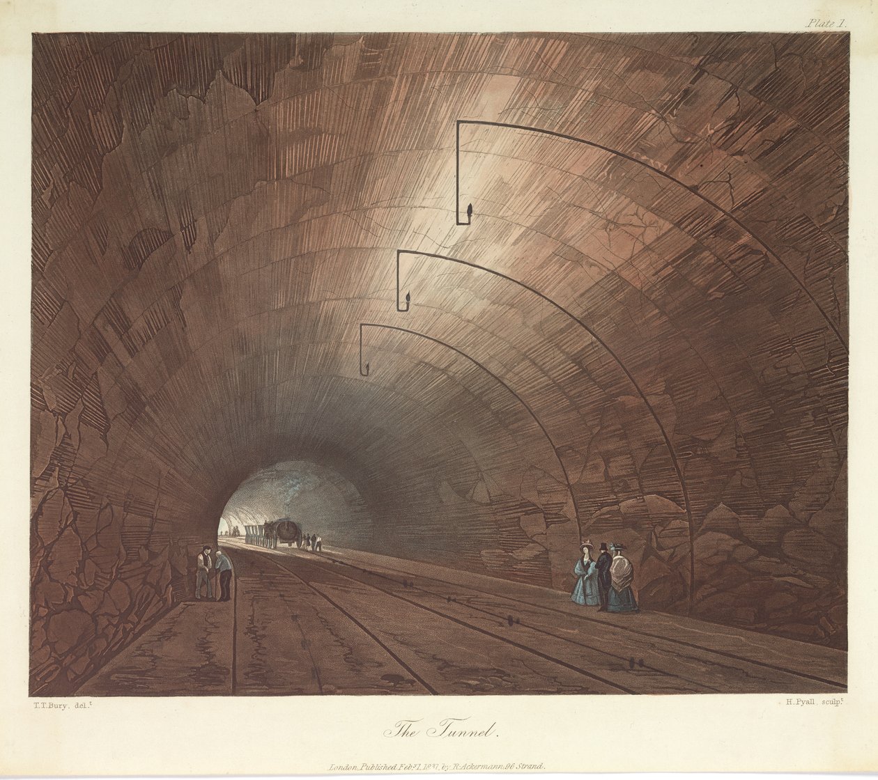 Le tunnel, gravé par Henry Pyall (1795-1833) 1831 - Thomas Talbot after Bury