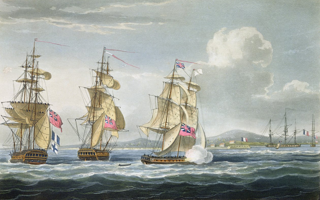 Reddition du fort de Tamatave, gravé par T. Sutherland pour 