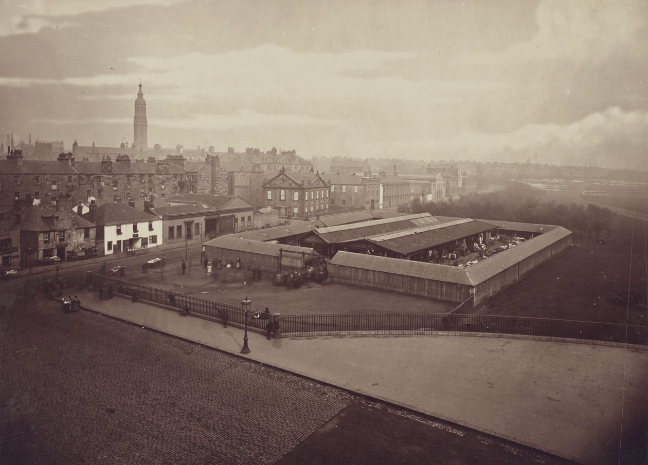 Marché aux vêtements, au pied de Saltmarket. - Thomas Annan