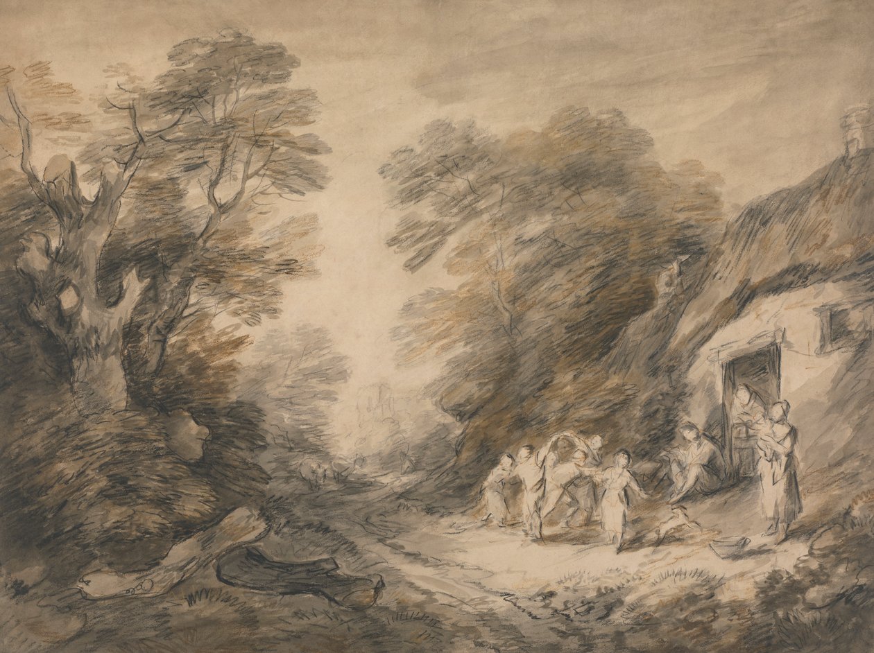 La Porte du Cottage | Thomas Barker | Estampe d'art
