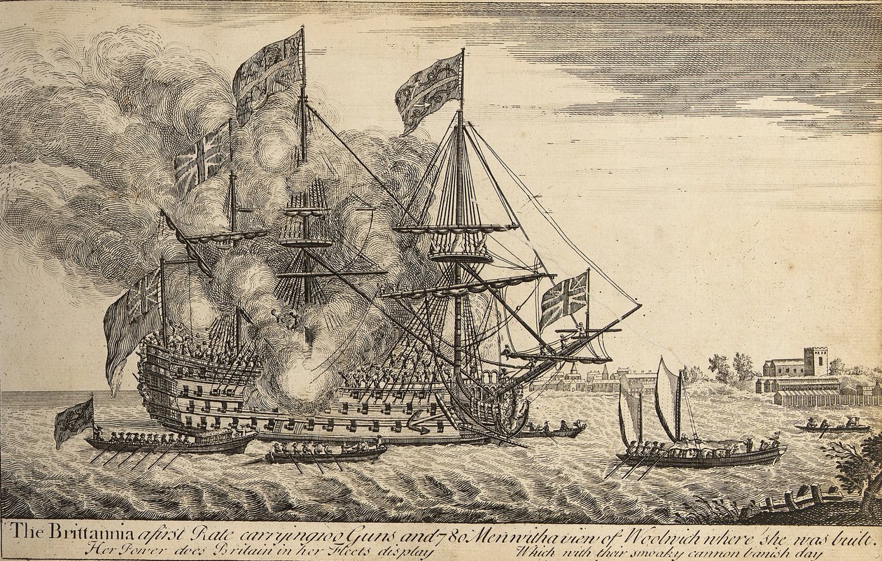 Brittannia, c.1730 (eau-forte) - Thomas Baston
