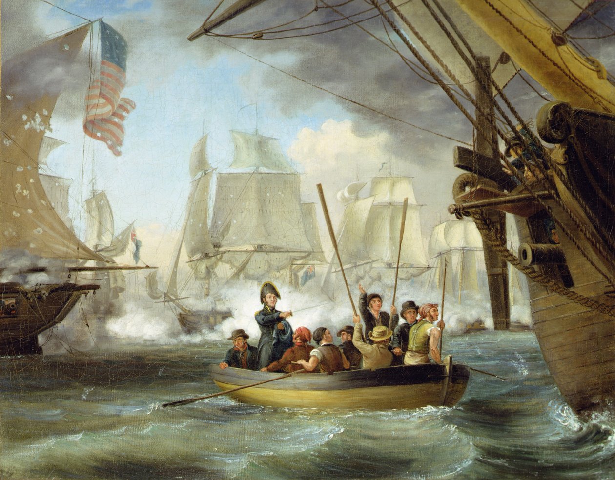 Le commodore Perry à la bataille du lac Érié - Thomas Birch