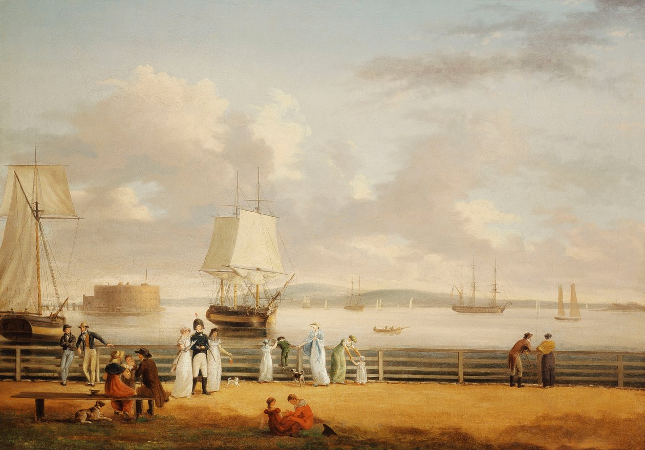 La Batterie et le port, New York - Thomas Birch