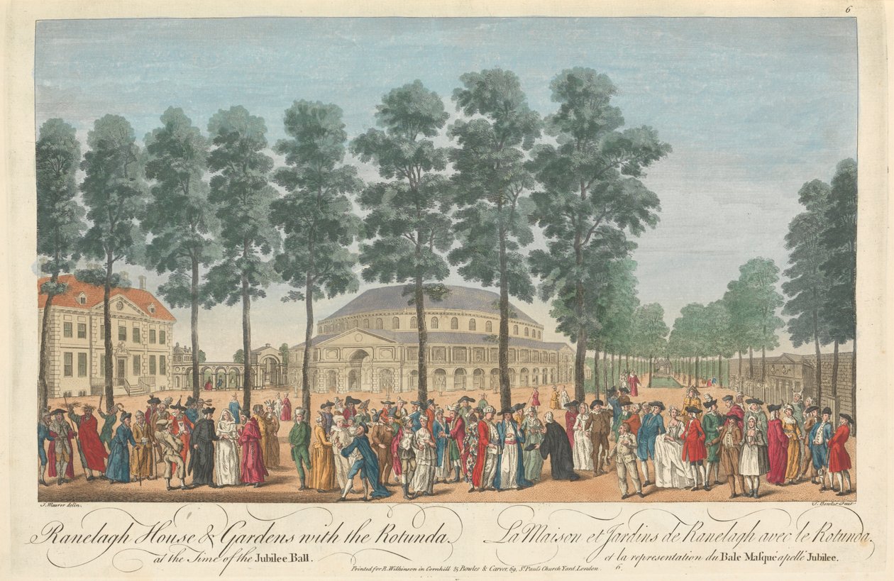 Maison et Jardins de Ranelagh avec la Rotonde au Moment du Bal du Jubilé - Thomas Bowles
