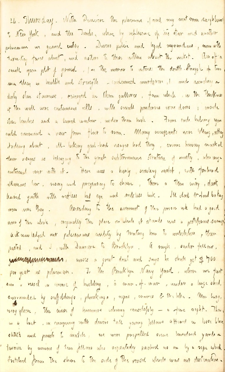 Journaux de Thomas Butler Gunn - Volume 2, page 142, 24 juillet 1851 - Thomas Butler Gunn