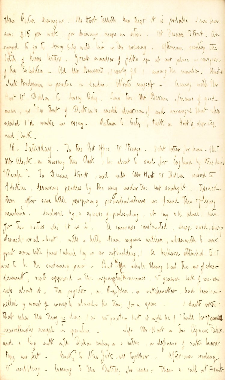 Thomas Butler Gunn Journaux- Volume 2, page 155, 15-16 août 1851 - Thomas Butler Gunn