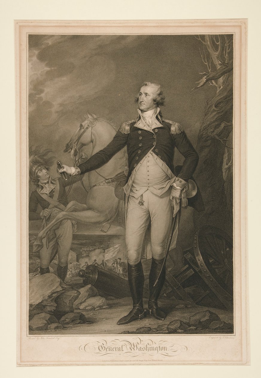 George Washington à la bataille de Trenton (1792) - Thomas Cheesman
