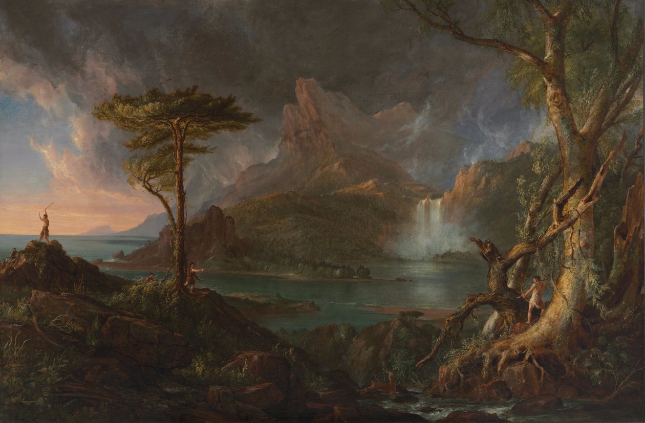 Une scène sauvage - Thomas Cole