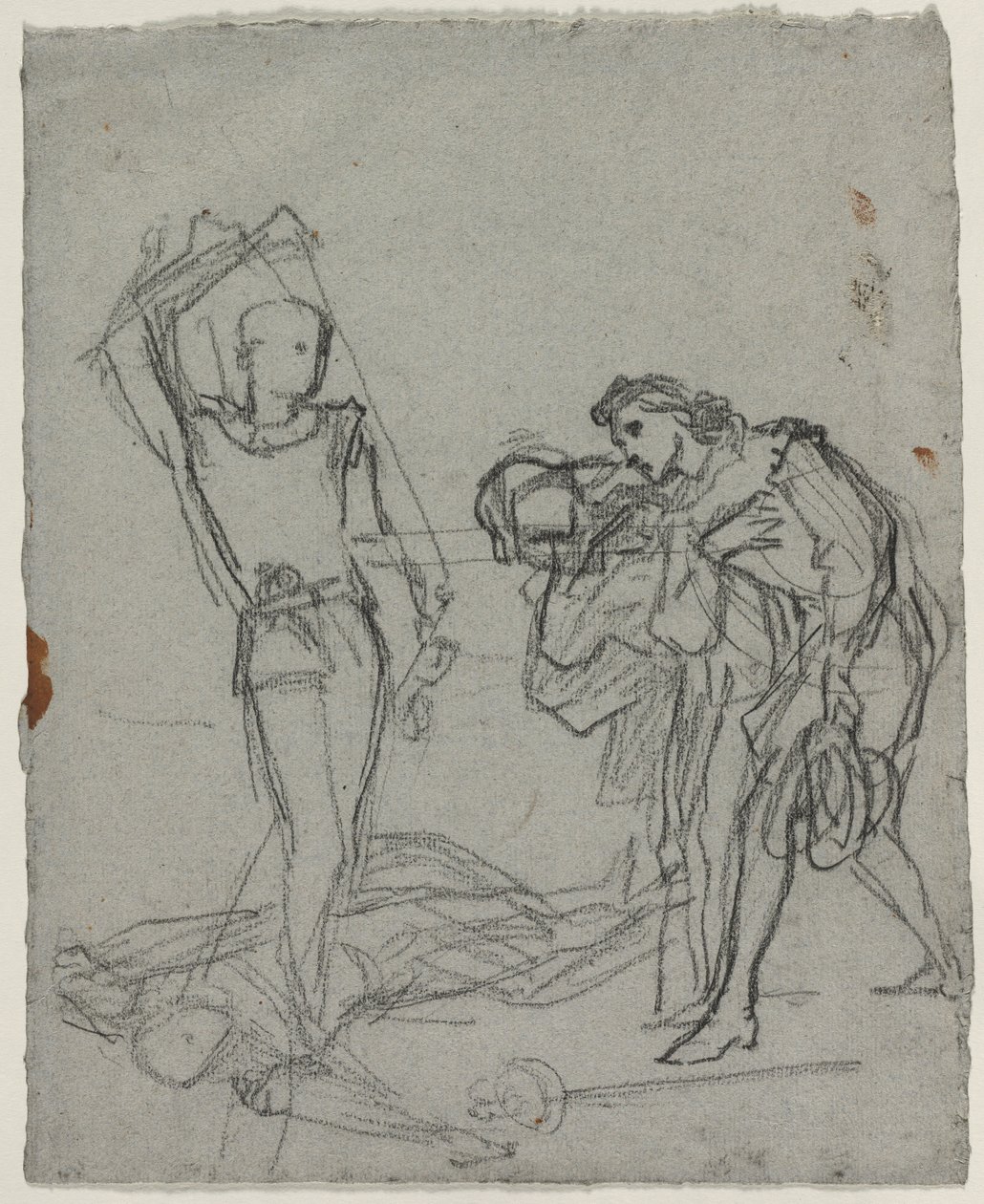 Duel après le bal masqué (recto), vers 1857 - Thomas Couture