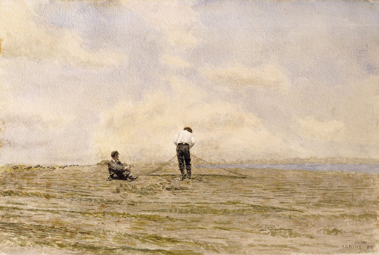 Réparation du filet, 1882 - Thomas Cowperthwait Eakins