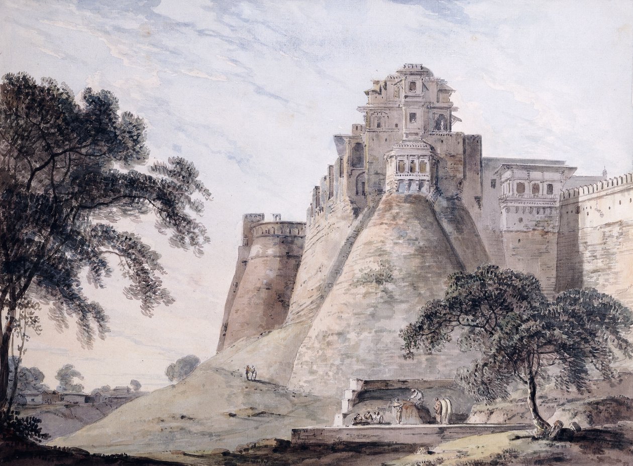 Vue du fort, Jaunpur, Uttar Pradesh - Thomas Daniell