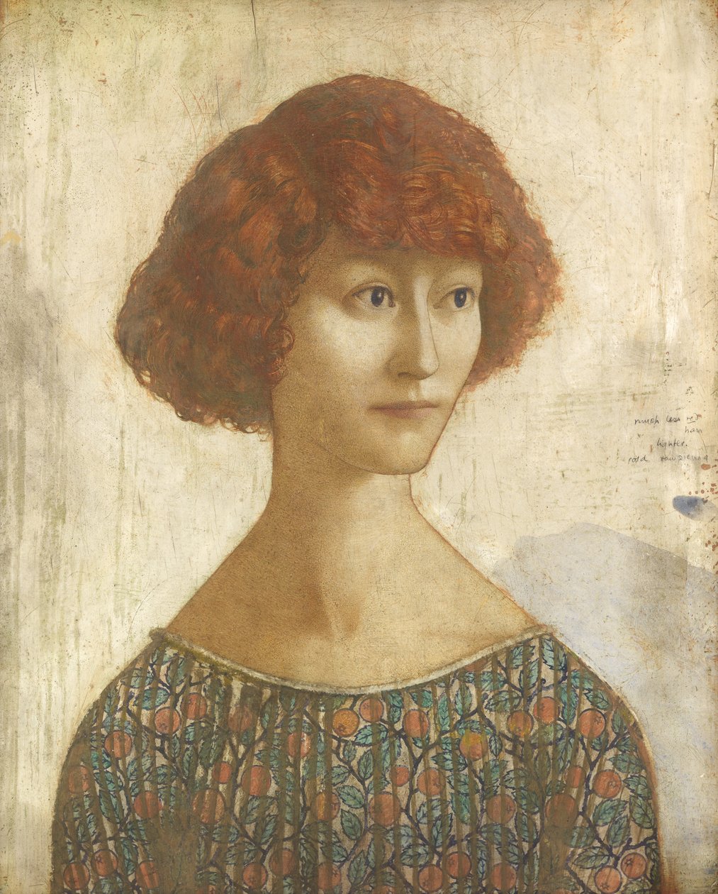 Donna Cristina (tempera et crayon sur panneau) - Thomas Derrick