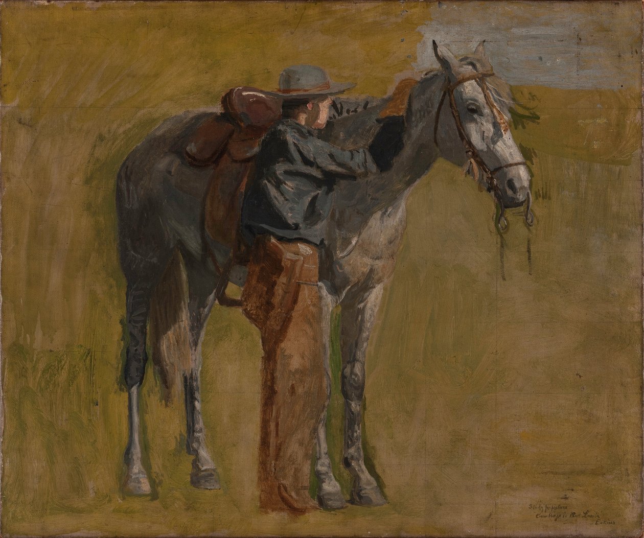 Cowboy : étude pour Cowboys dans les Badlands - Thomas Eakins
