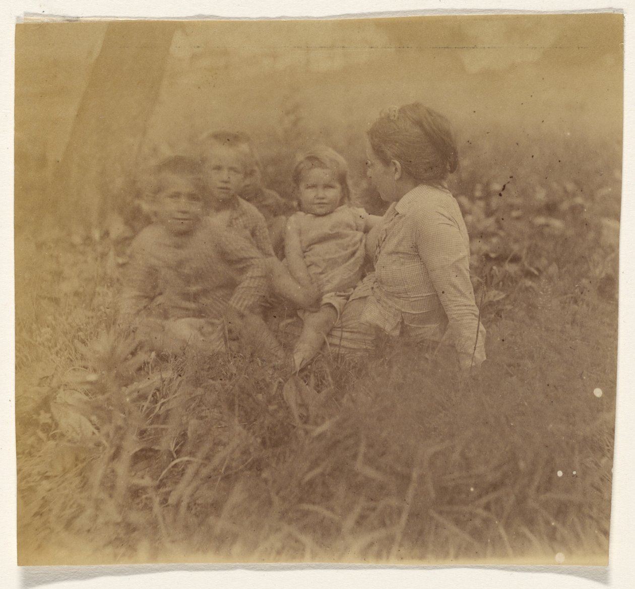 [Frances Eakins Crowell et quatre de ses enfants] - Thomas Eakins