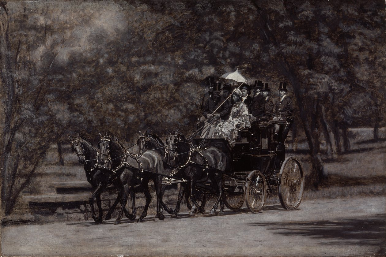 Le Fairman Rogers Four-In-Hand (Un Matin de Mai dans le Parc) - Thomas Eakins