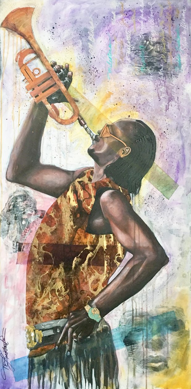 Miles of Vision, 2018 (technique mixte sur toile) - Thomas Elias Lockhart