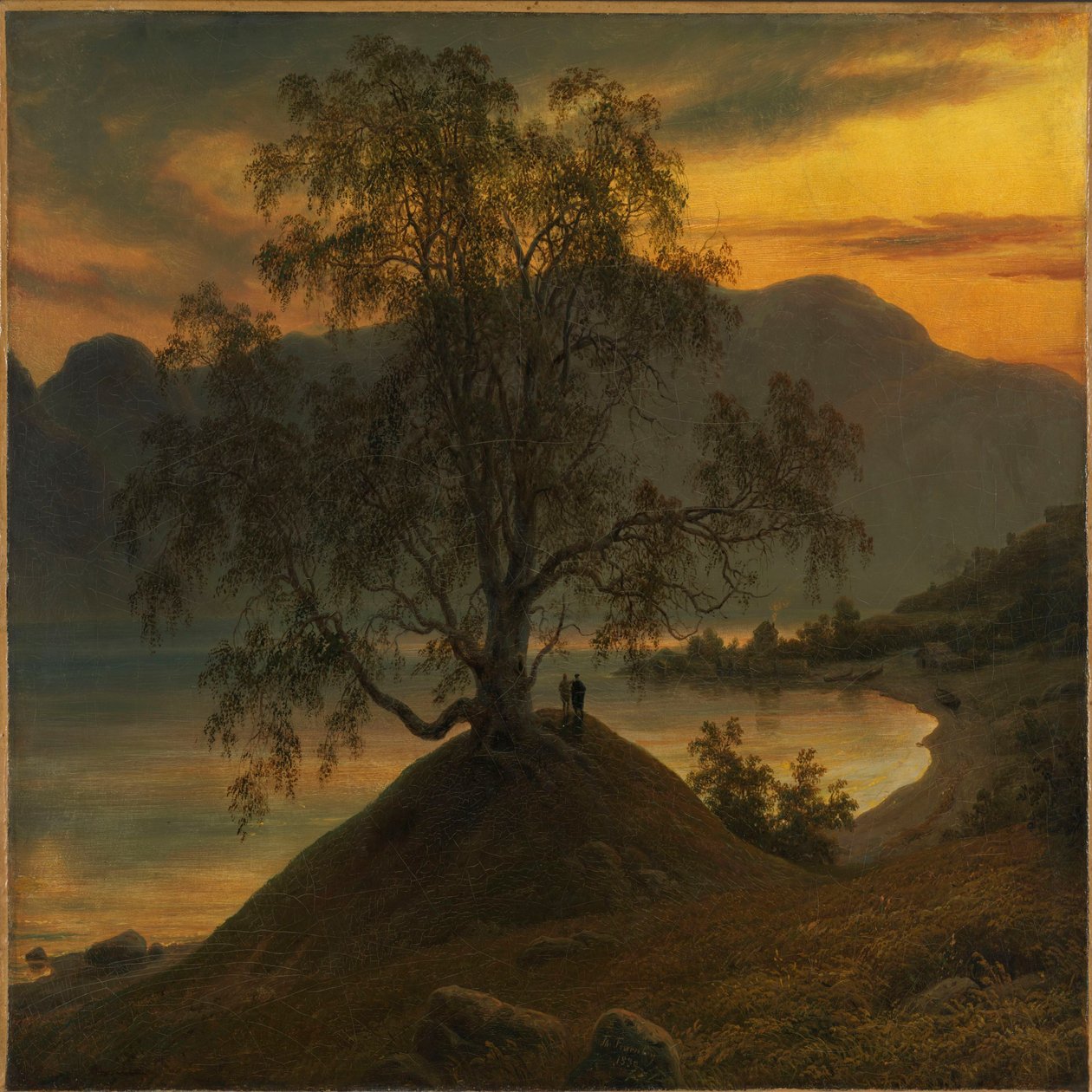 Vieux bouleau au Sognefjord - Thomas Fearnley