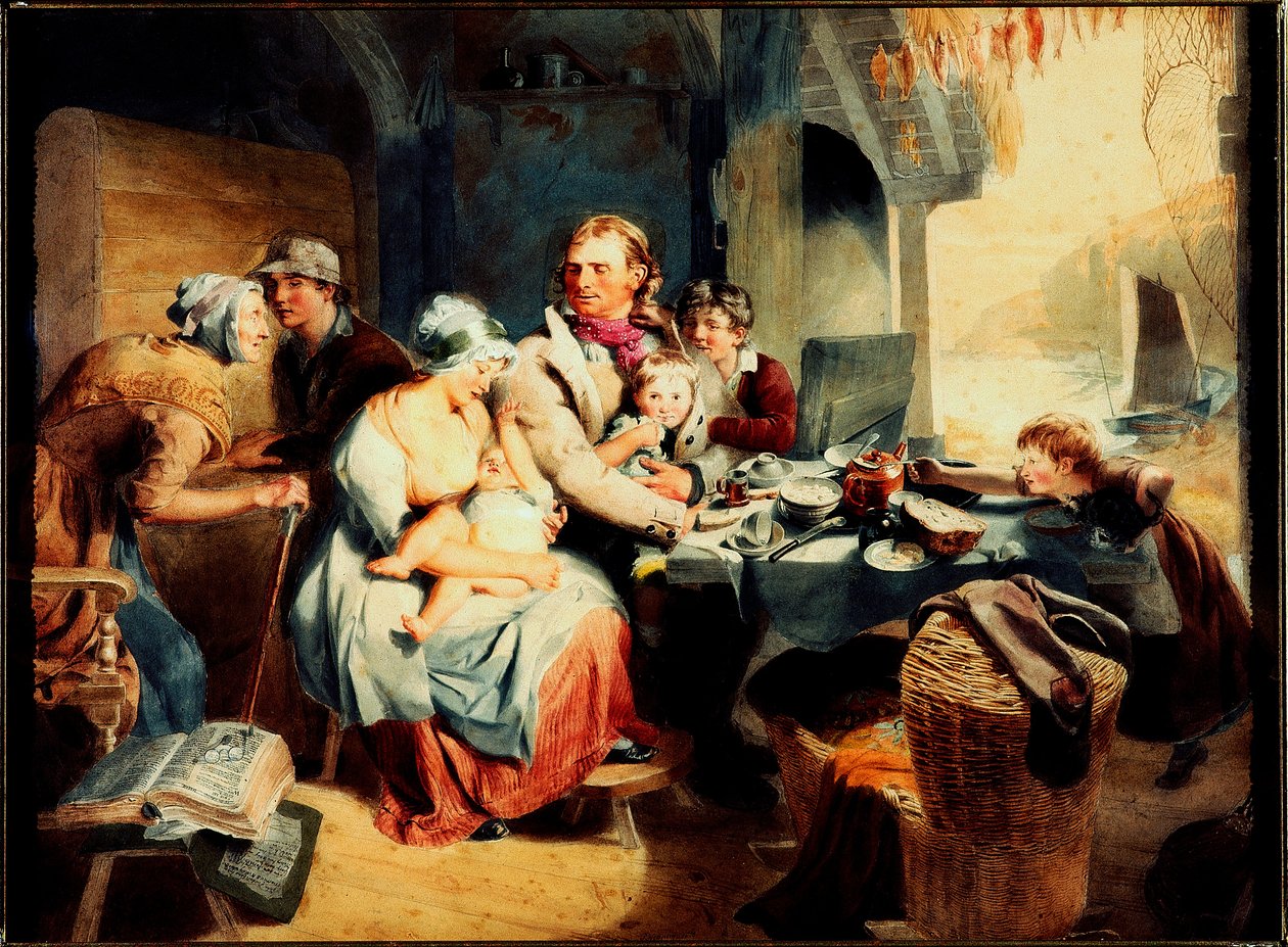 Cottage de pêcheur, 1810 - Thomas Frank Heaphy
