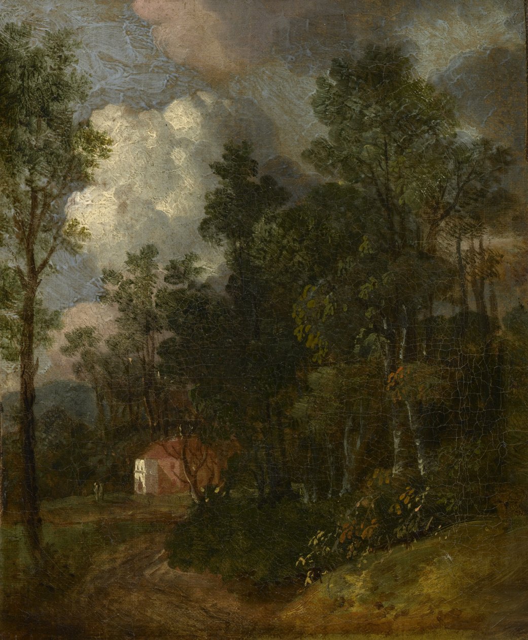 Paysage Boisé avec Figures près d