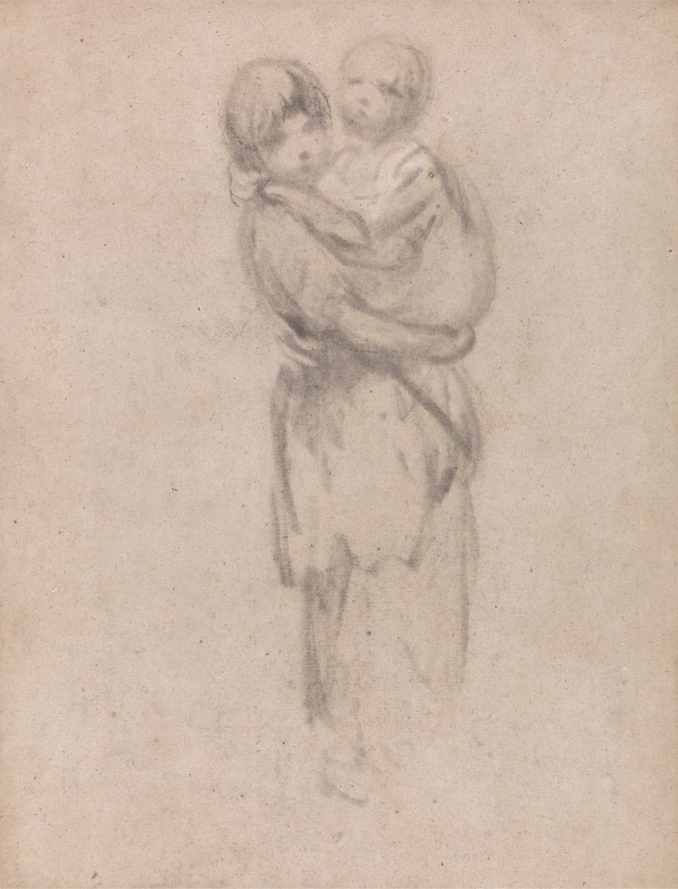 Une jeune fille tenant un enfant - Thomas Gainsborough