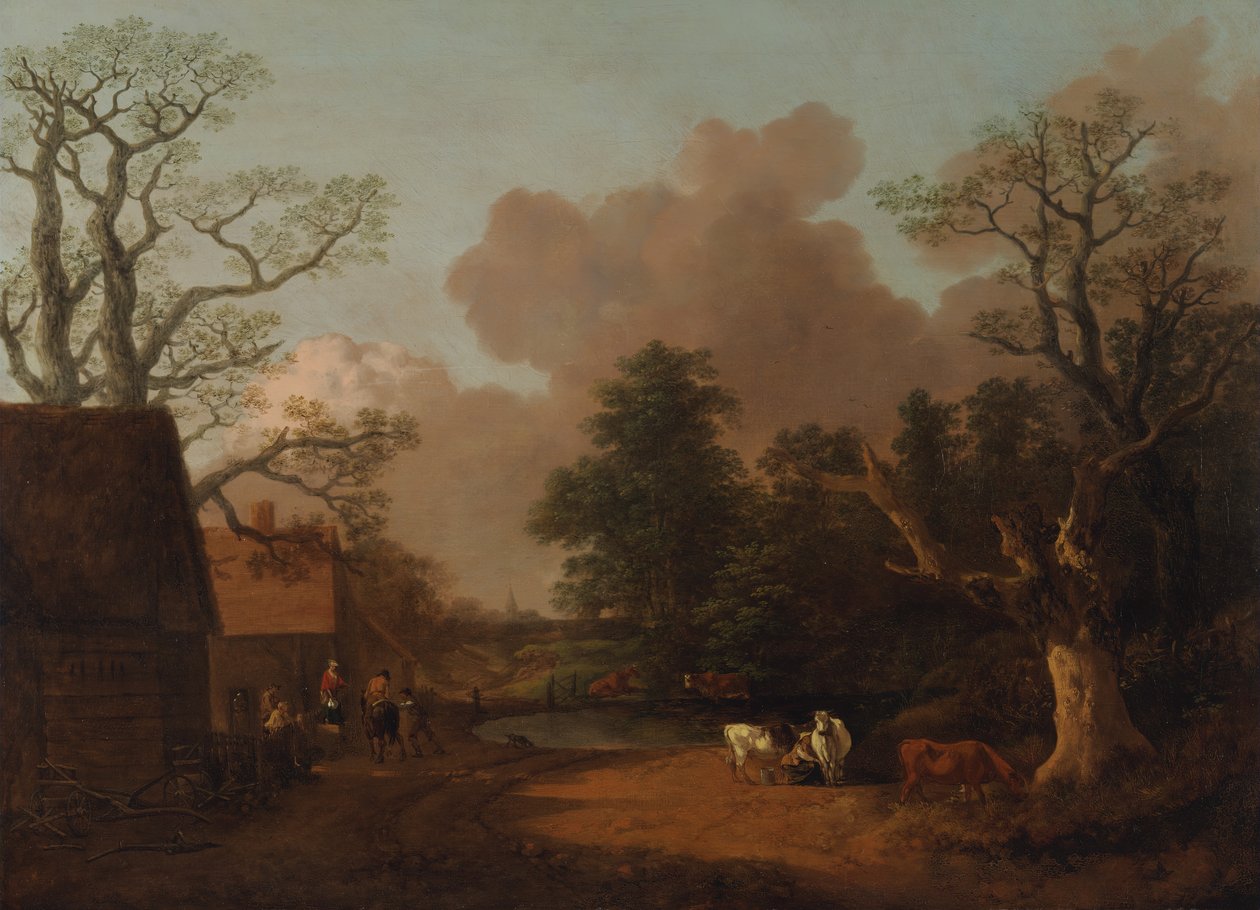 Paysage avec laitière - Thomas Gainsborough