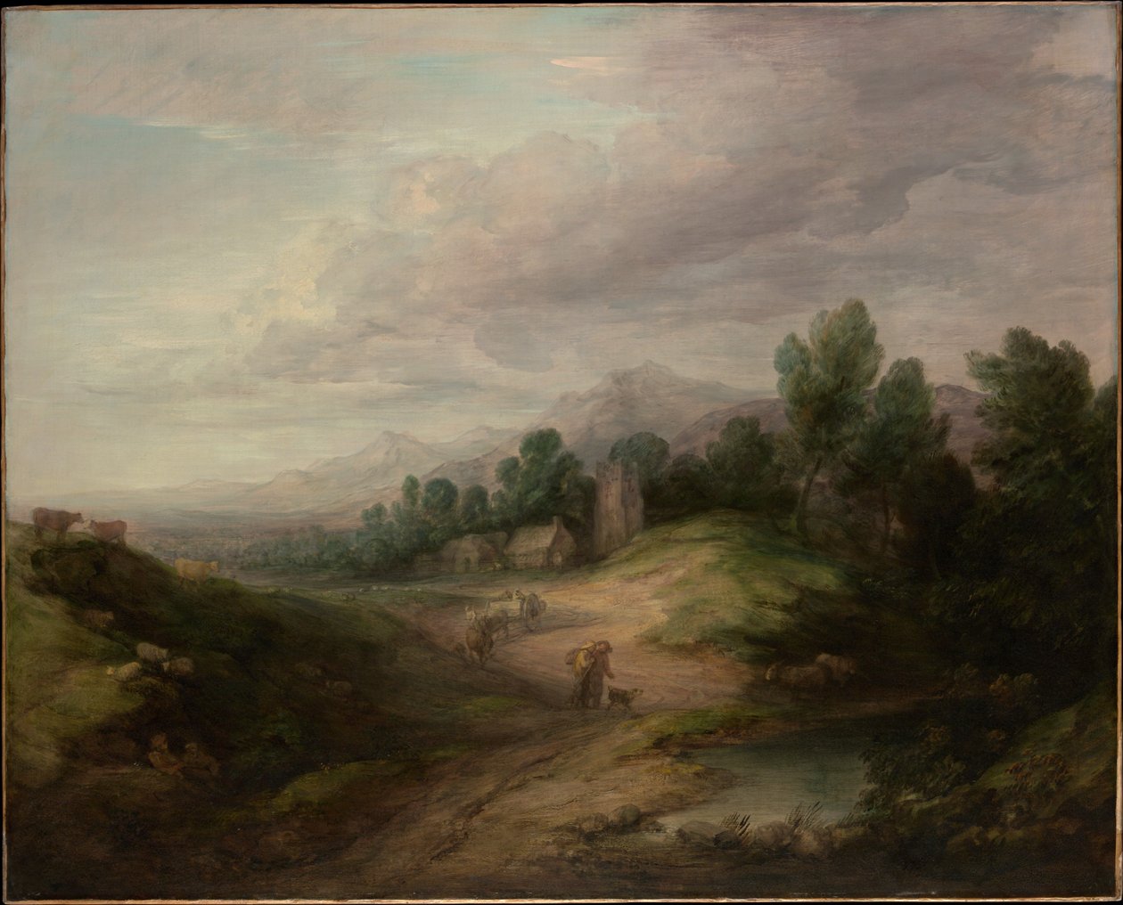 Paysage de hautes terres boisées - Thomas Gainsborough