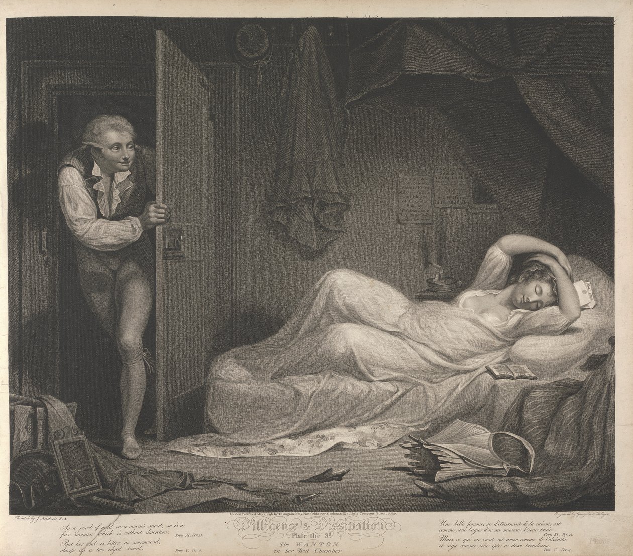 Diligence et dissipation : La débauchée dans sa chambre (Planche 3) - Thomas Gaugain