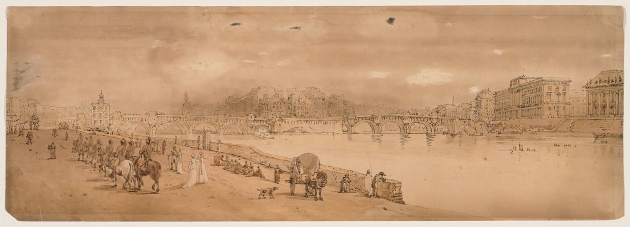 Une sélection de vingt des vues les plus pittoresques de Paris, 1802 - Thomas Girtin