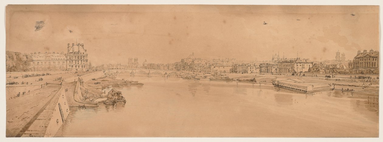 Une sélection de vingt des vues les plus pittoresques de Paris, 1802 - Thomas Girtin