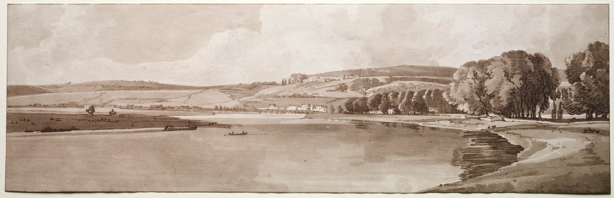 Vue de Belle Vue et du Pont de Sèvres - Thomas Girtin