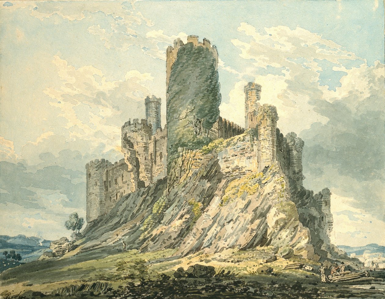 Château de Conway, vers 1793 - Thomas Girtin