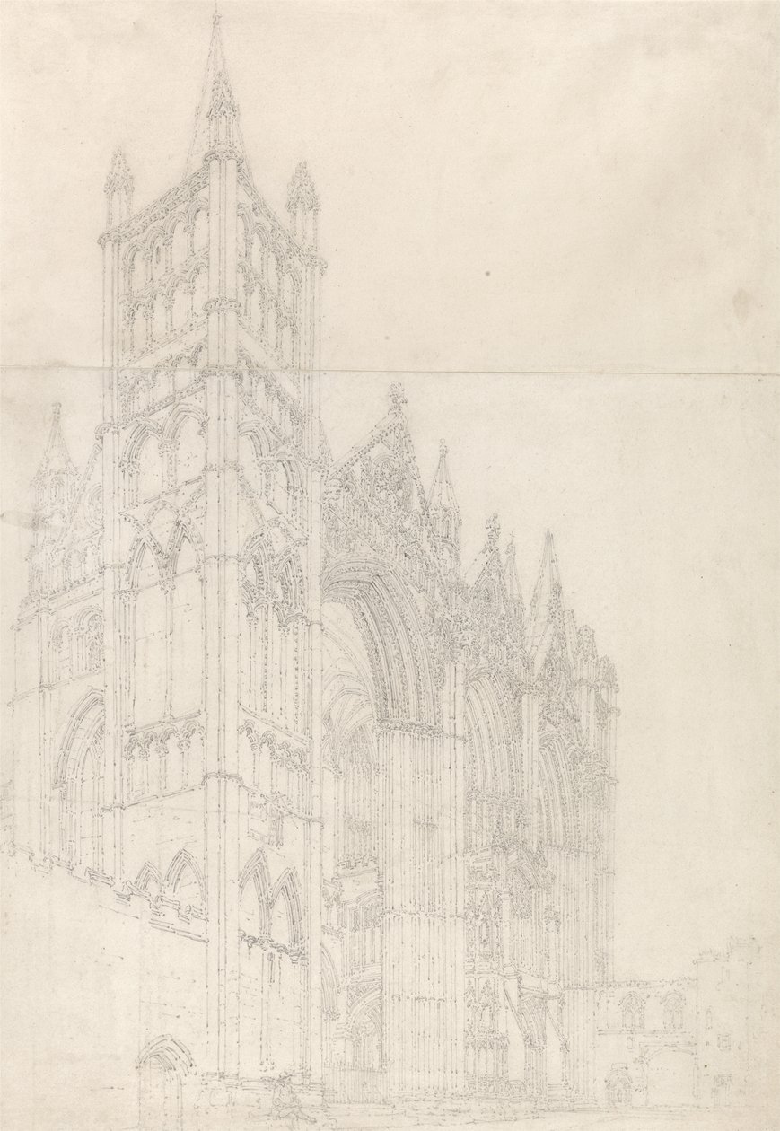 Cathédrale de Peterborough, Huntingdonshire - Thomas Girtin