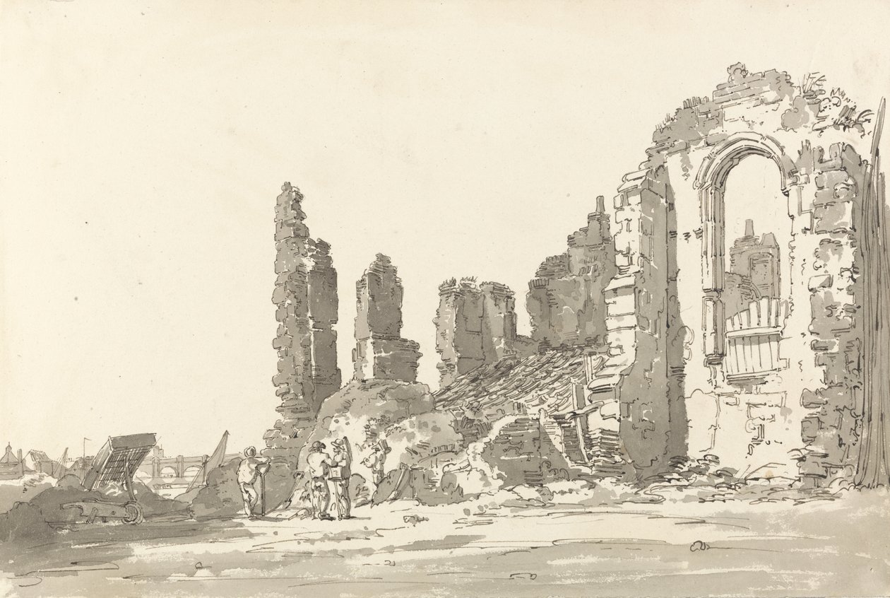 Ruines du palais de Savoy, Londres - Thomas Girtin
