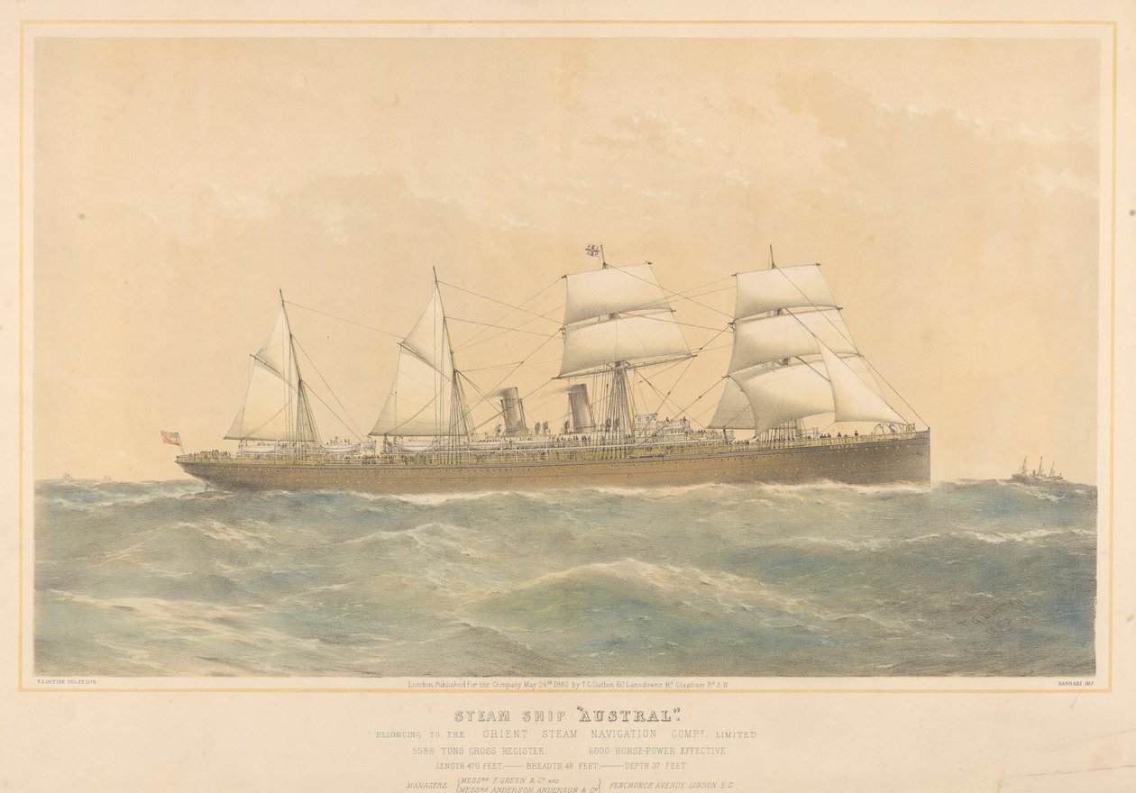Navire à vapeur Austral appartenant à l