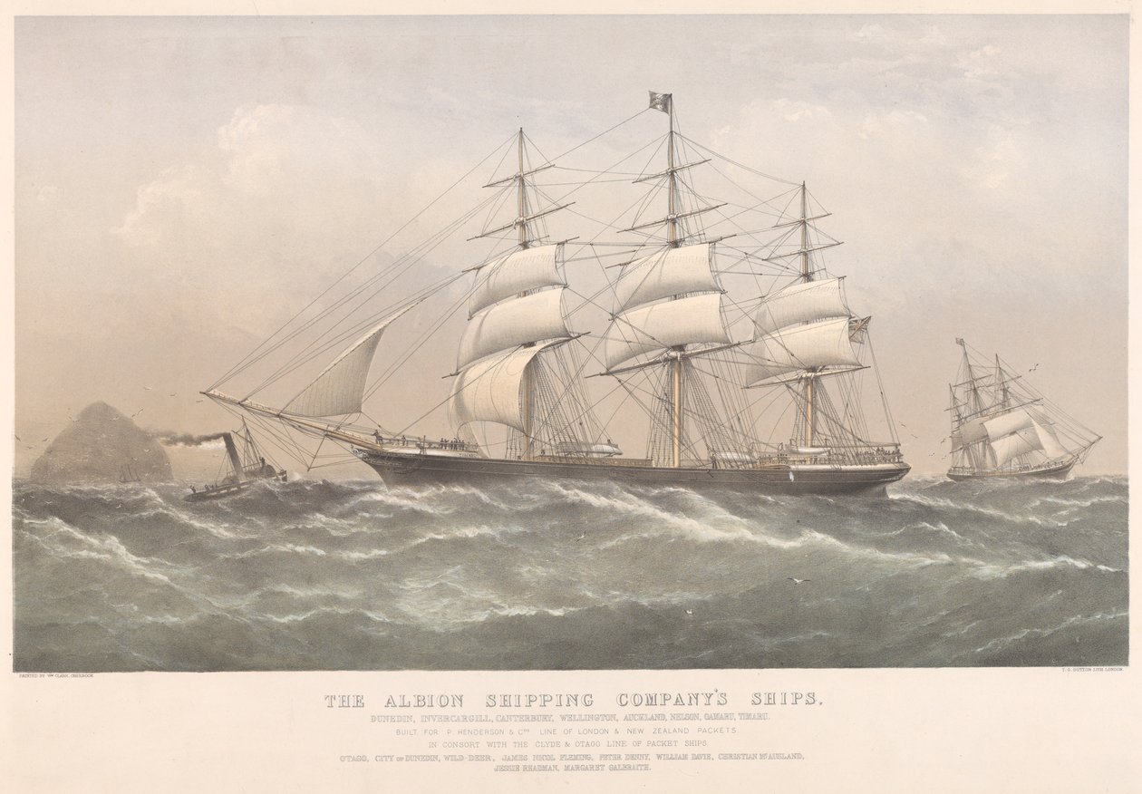 Les navires de la compagnie maritime Albion - Thomas Goldsworth Dutton