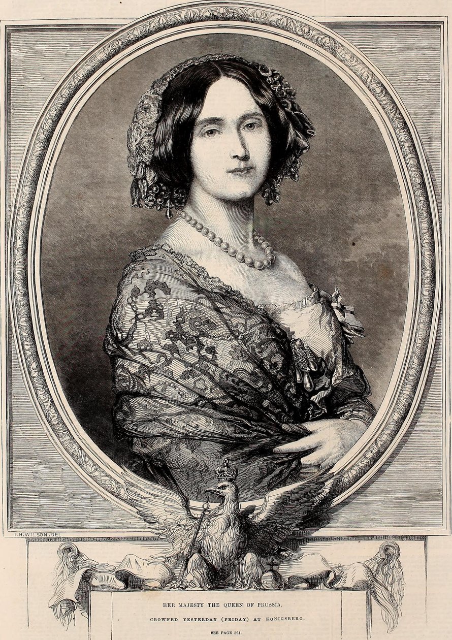 Sa Majesté la Reine de Prusse, couronnée hier (vendredi) à Konigsberg - Thomas Harrington Wilson