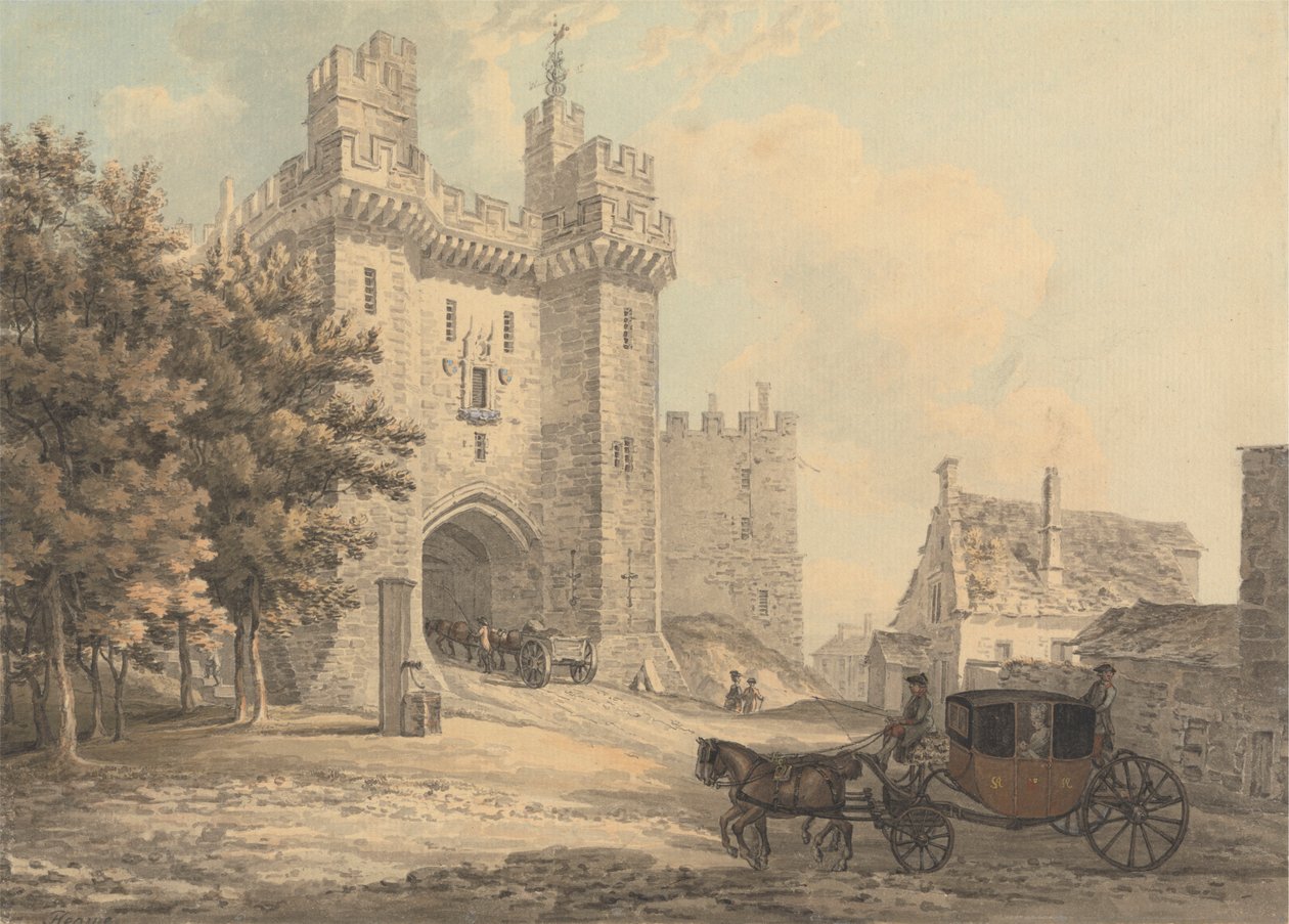 La porte du château de Lancaster - Thomas Hearne